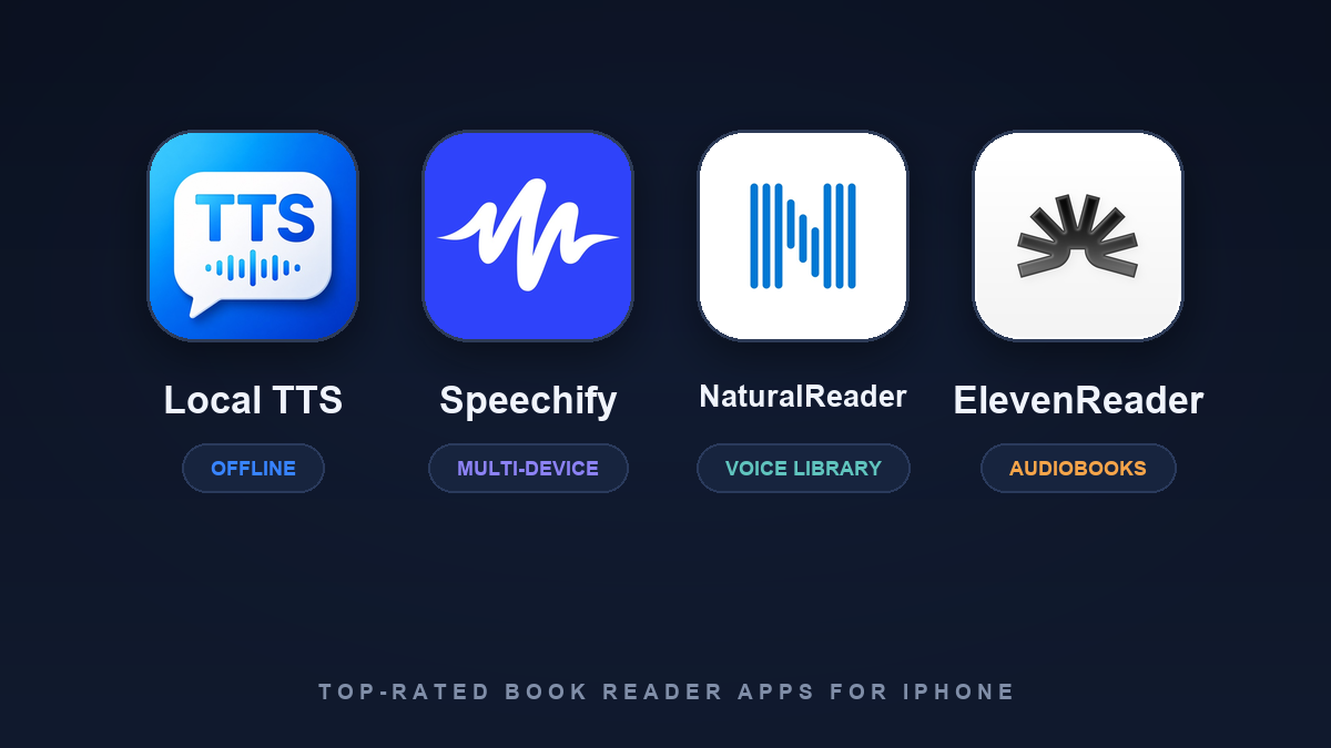 한국 App Store에서 평점 4.7 이상을 받은 주요 경쟁 앱을 추려, EPUB·PDF·종이책 지원과 오프라인 재생, 가격을 비교했습니다.