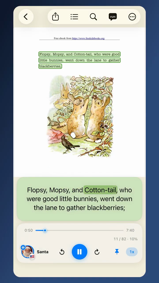 Most apps tell you they read PDFs aloud. Almost none show you what playback looks like. Here is the unedited clip, frame by frame: two highlight layers, a page that turns itself, and no network.